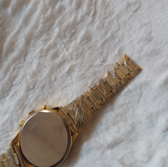 Leosaint quartz Watch vintage timepiece band gold tone stainless steel - Picture 6 of 8